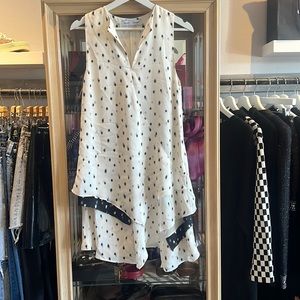 Proenza Schouler polka dot silk dress
